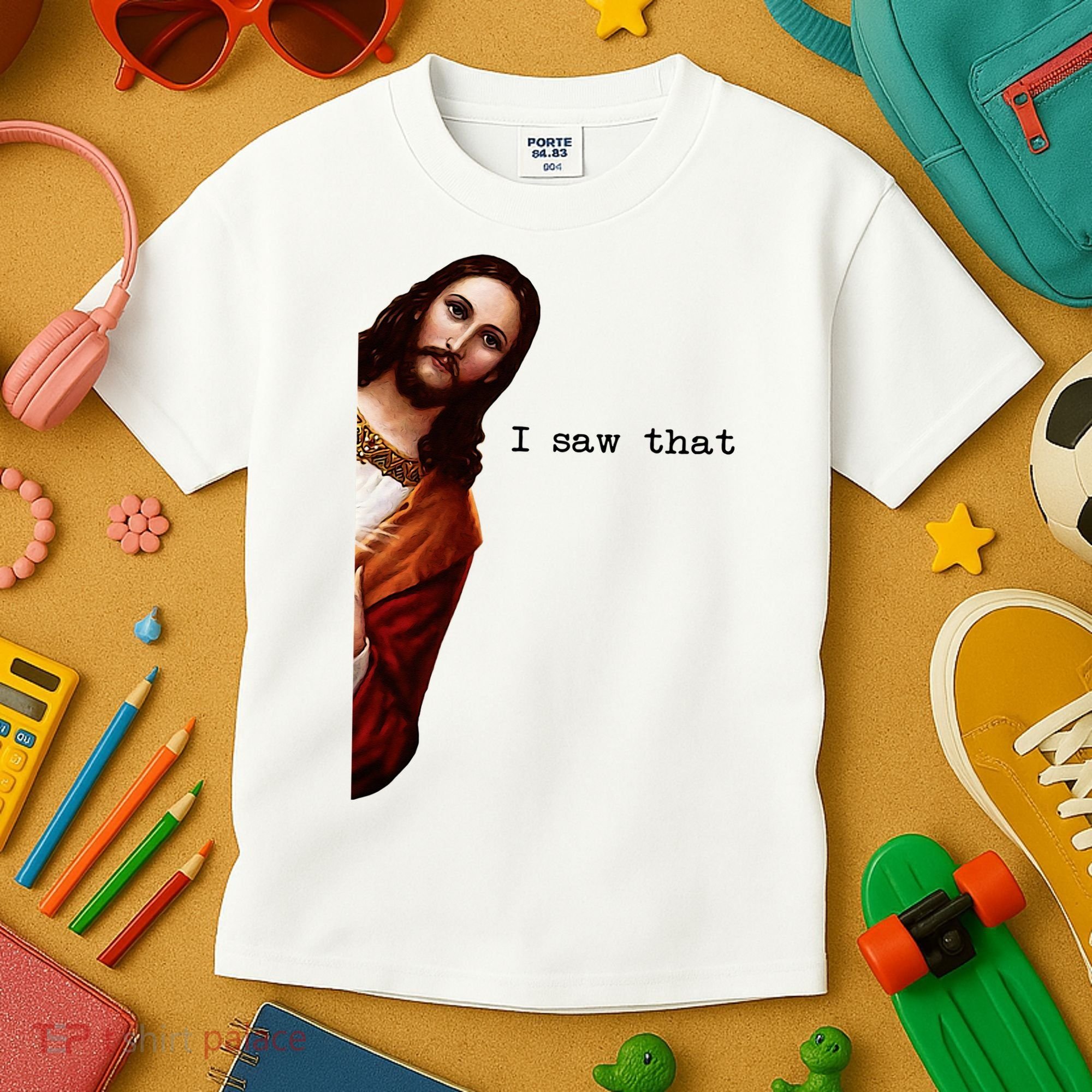 I Saw That Funny Jesus Christian Kids T-Shirt