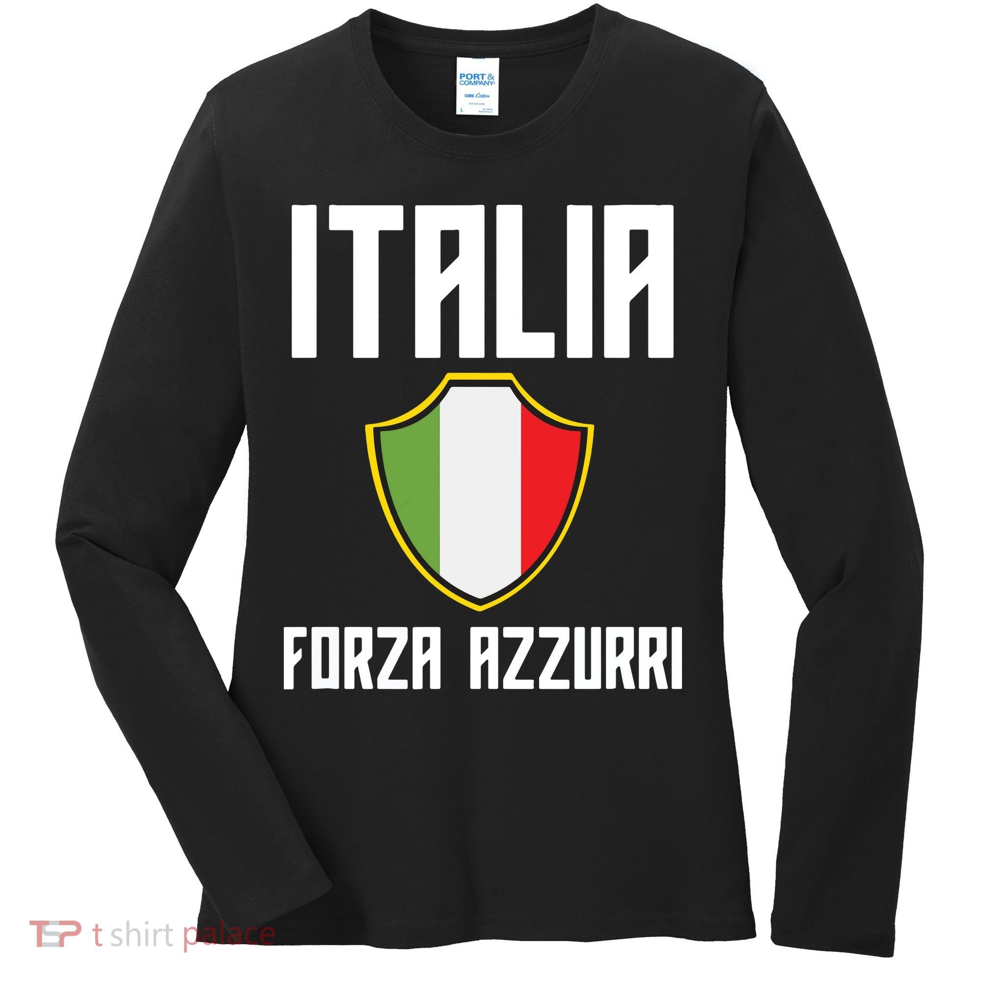Italy Soccer Team Italia Women's Long Sleeve Shirt