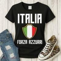 Italy Soccer Team Italia Women's T-Shirt thumb 3