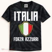 Italy Soccer Team Italia Kids Tie-Dye T-Shirt thumb 0
