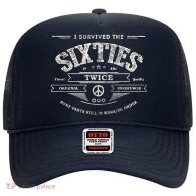 I Survived The Sixties Twice Built In 60s 60th Birthday Hat
