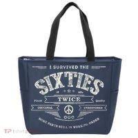 I Survived The Sixties Twice Built In 60s 60th Birthday Tote Bag thumb 0