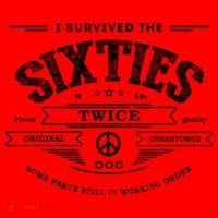 I Survived The Sixties Twice Built In 60s 60th Birthday Santa Hat thumb 1