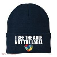 I See The ABLE Not The LABEL Beanie thumb 0