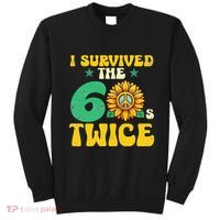 I Survived The 60s Twice Sixties 60s And 70s Year Sunflower Sweatshirt thumb 0