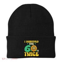 I Survived The 60s Twice Sixties 60s And 70s Year Sunflower Beanie thumb 0