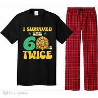I Survived The 60s Twice Sixties 60s And 70s Year Sunflower Pajama Set thumb 0