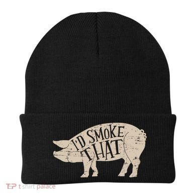 I'd Smoke That Pig Bbq Grilling Meaningful Gift Beanie