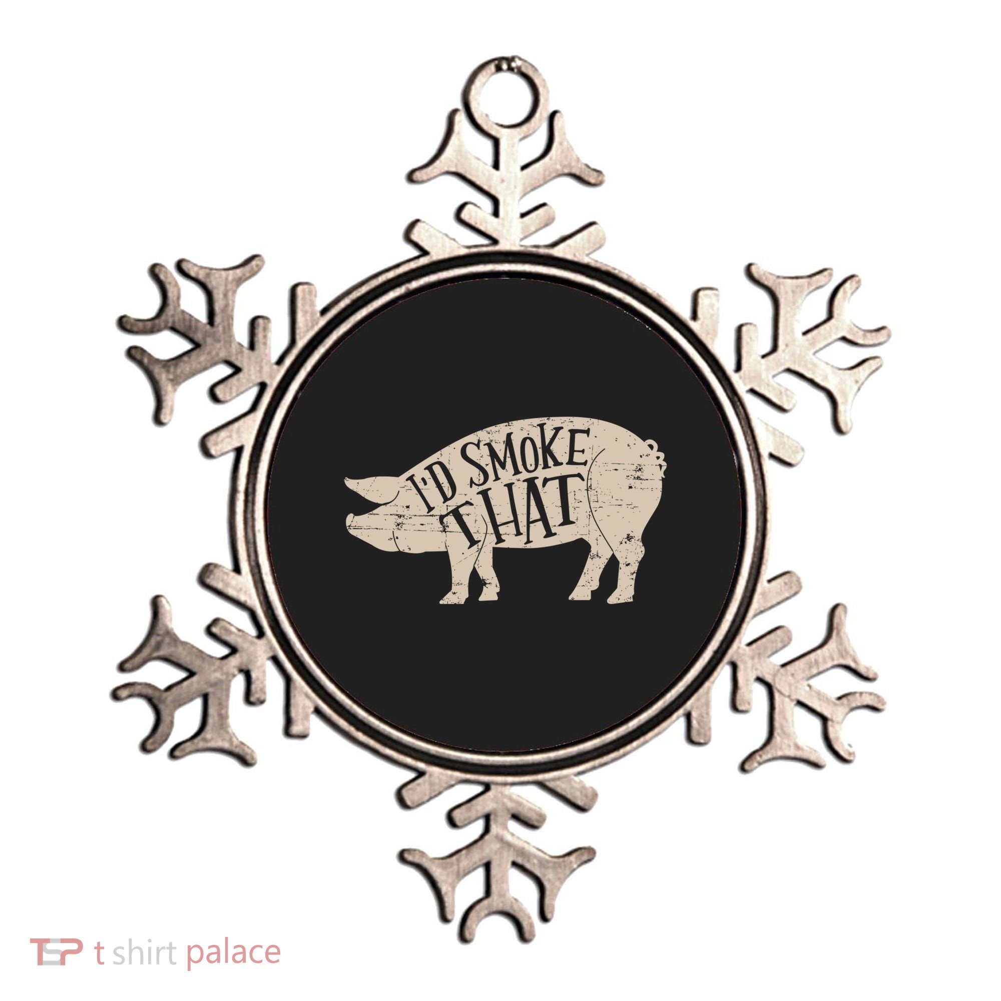 I'd Smoke That Pig Bbq Grilling Meaningful Gift Ornament
