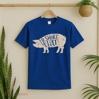 I'd Smoke That Pig Bbq Grilling Meaningful Gift T-Shirt thumb 2
