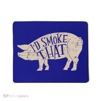 I'd Smoke That Pig Bbq Grilling Meaningful Gift Mousepad thumb 0
