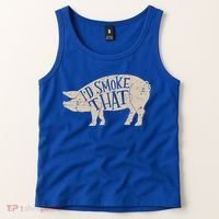 I'd Smoke That Pig Bbq Grilling Meaningful Gift Tank Top thumb 2