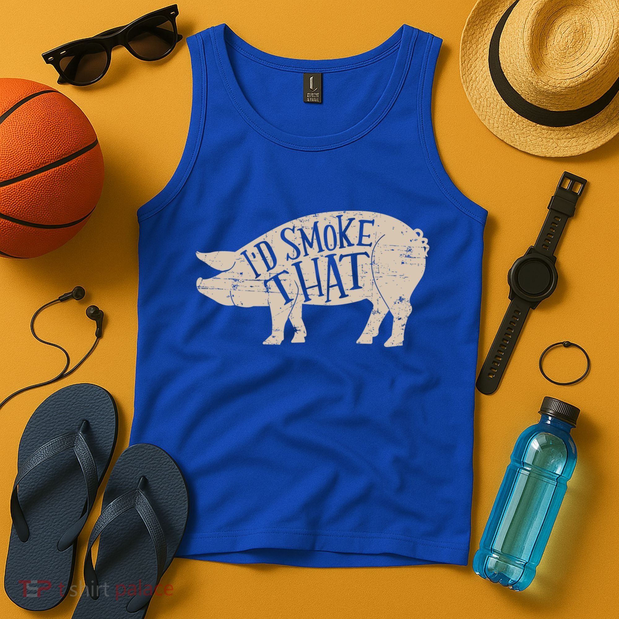 I'd Smoke That Pig Bbq Grilling Meaningful Gift Tank Top