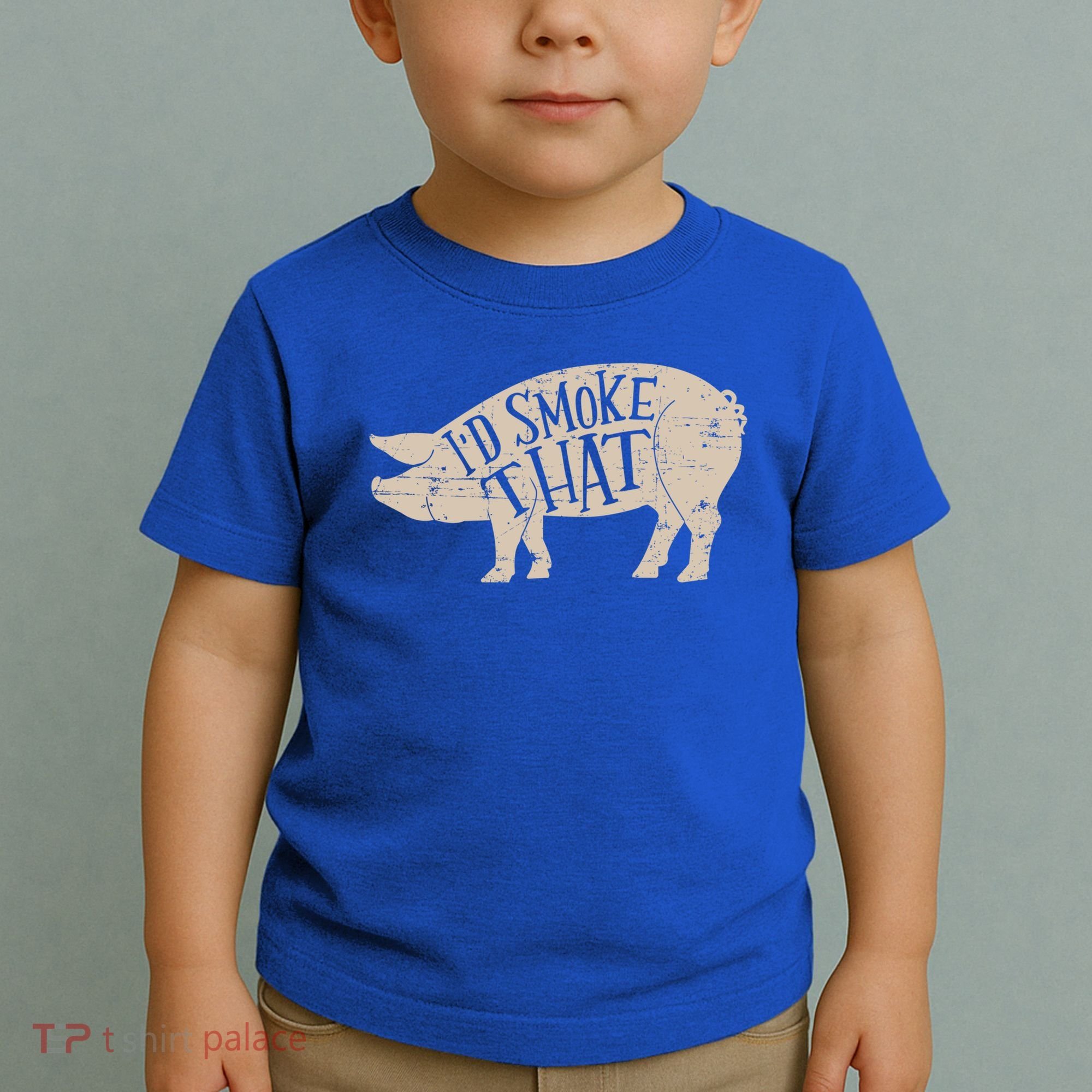 I'd Smoke That Pig Bbq Grilling Meaningful Gift Toddler T-Shirt