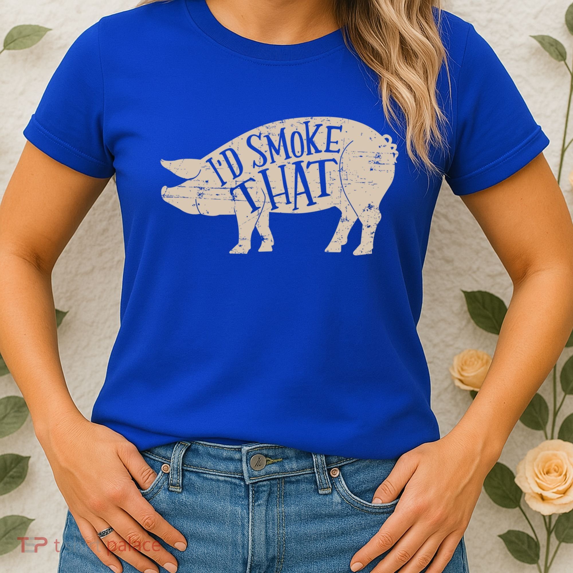 I'd Smoke That Pig Bbq Grilling Meaningful Gift Women's T-Shirt