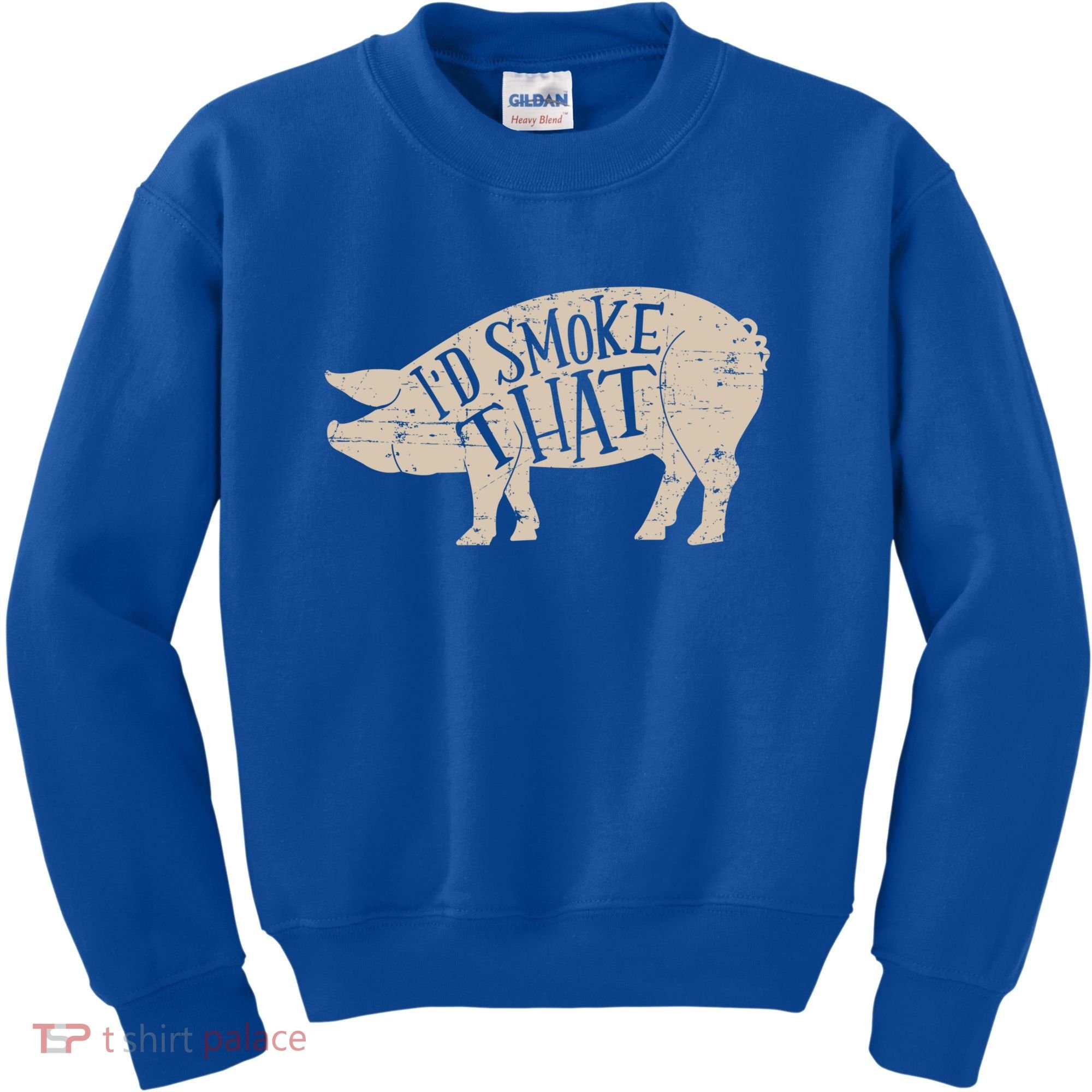 I'd Smoke That Pig Bbq Grilling Meaningful Gift Kids Sweatshirt