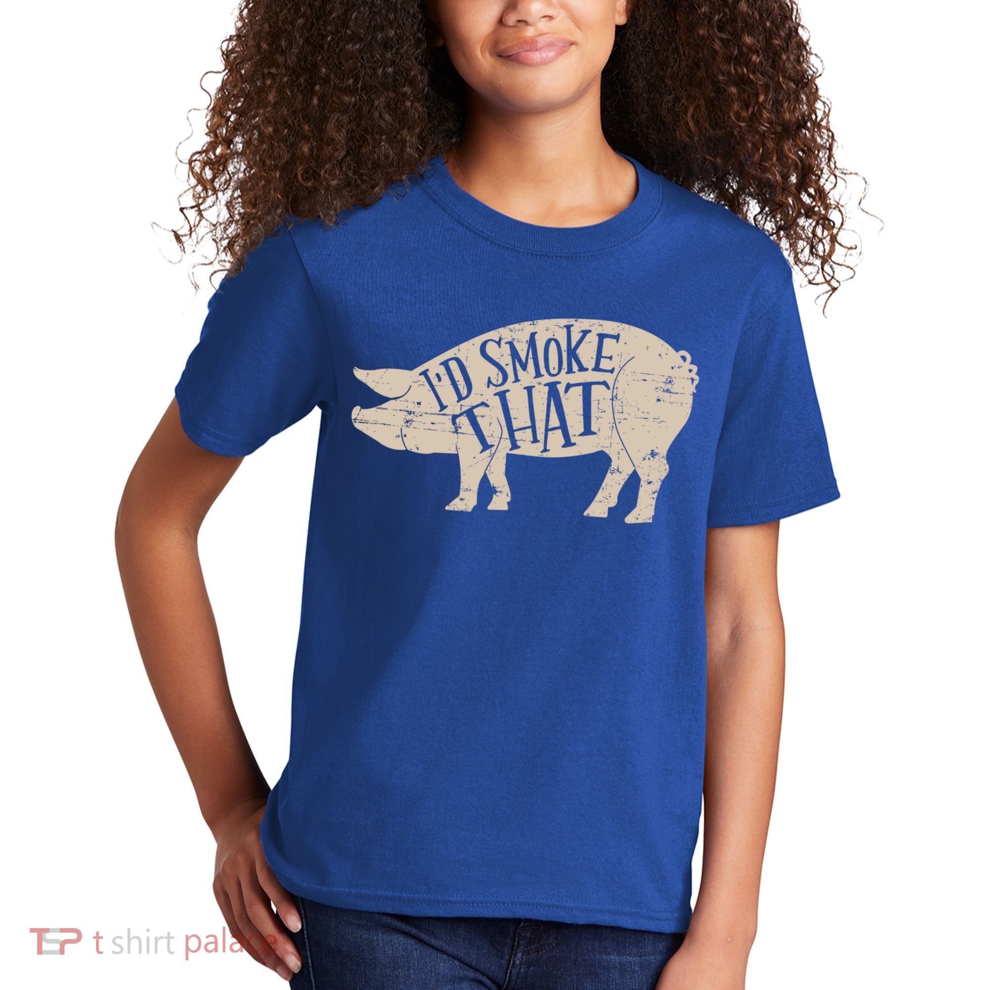 I'd Smoke That Pig Bbq Grilling Meaningful Gift Kids T-Shirt