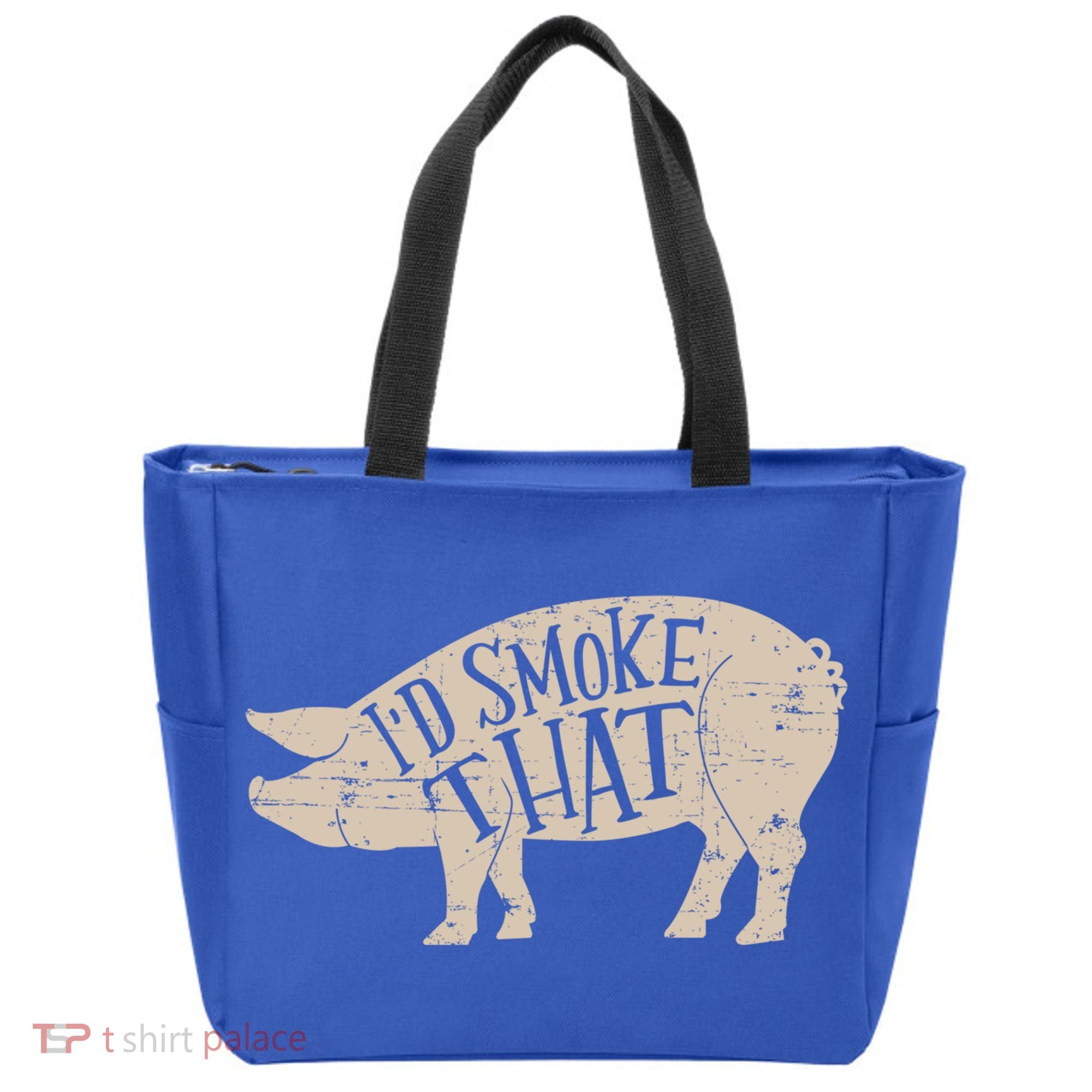 I'd Smoke That Pig Bbq Grilling Meaningful Gift Tote Bag