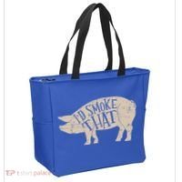 I'd Smoke That Pig Bbq Grilling Meaningful Gift Tote Bag thumb 2