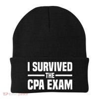 I Survived The CPA Exam Funny Certified Public Accountant Beanie thumb 0