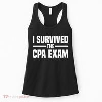I Survived The CPA Exam Funny Certified Public Accountant Women's Tank Top thumb 0