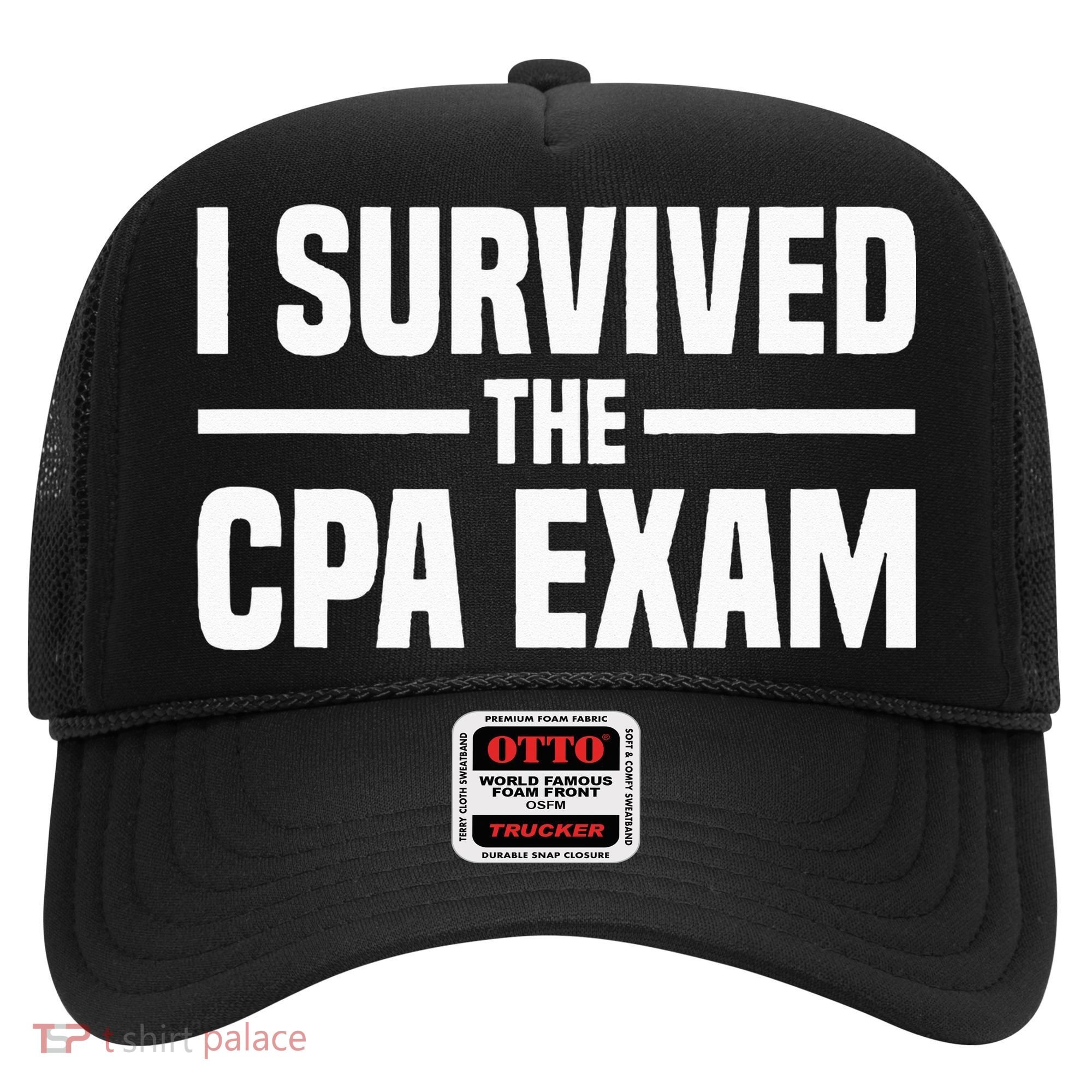 I Survived The CPA Exam Funny Certified Public Accountant Hat
