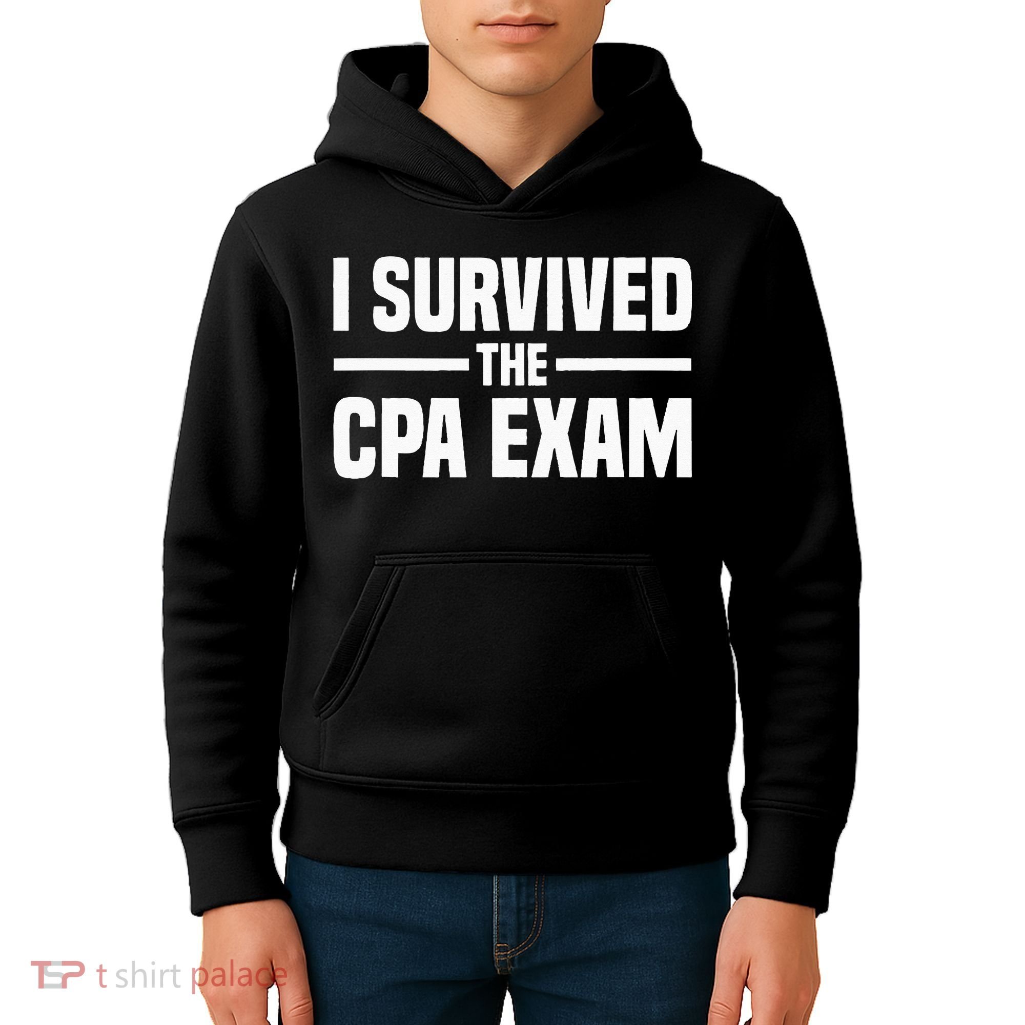 I Survived The CPA Exam Funny Certified Public Accountant Kids Hoodie