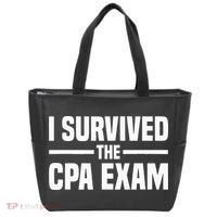 I Survived The CPA Exam Funny Certified Public Accountant Tote Bag thumb 0