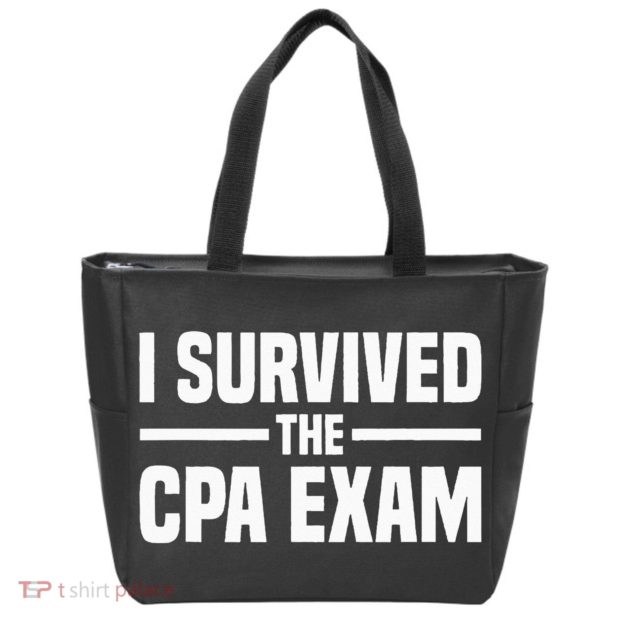 I Survived The CPA Exam Funny Certified Public Accountant Tote Bag