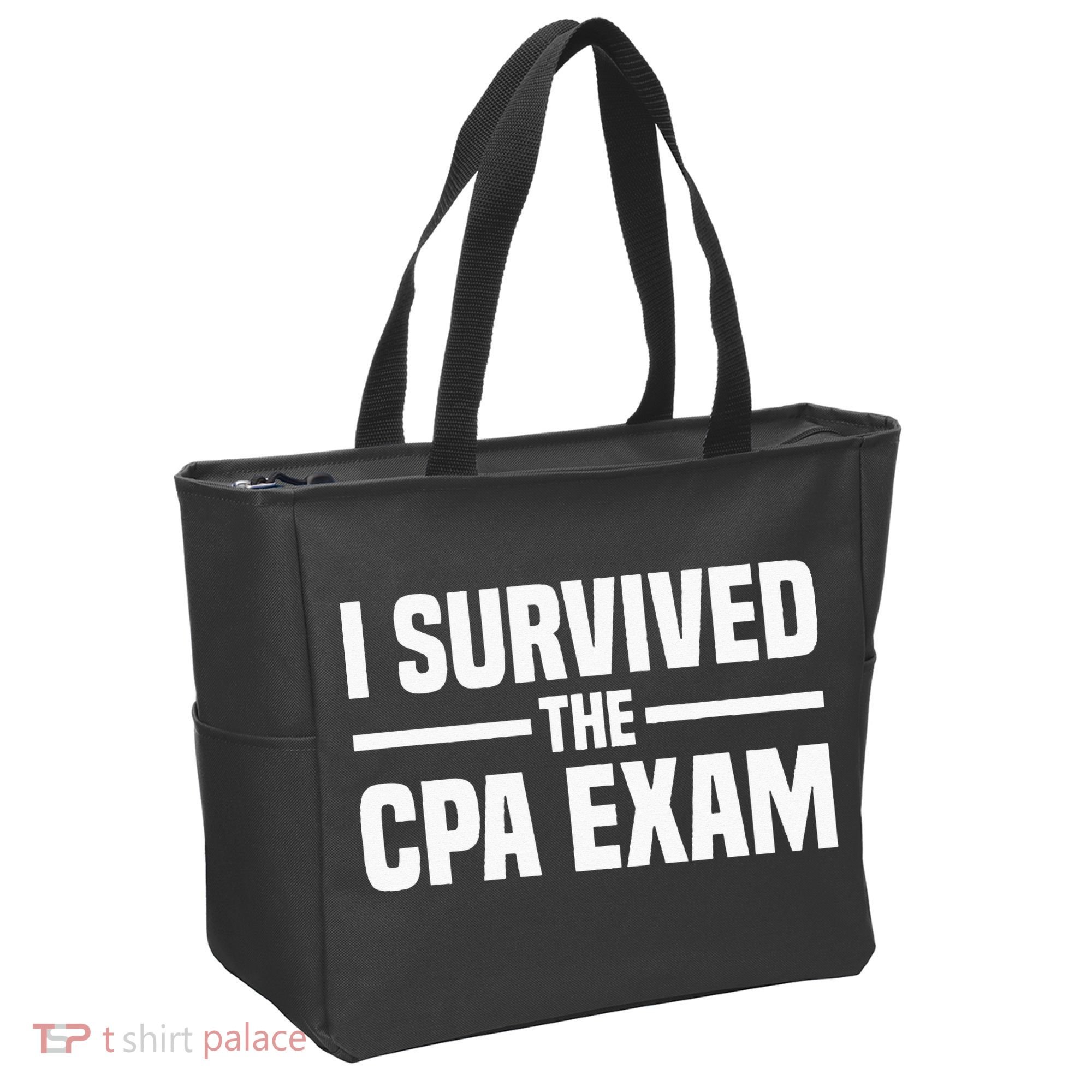 I Survived The CPA Exam Funny Certified Public Accountant Tote Bag
