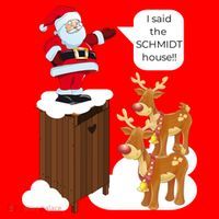 I Said The Schmidt House Fun Xmas Gift Santa Hat thumb 1