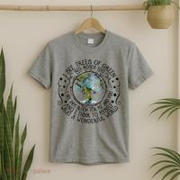 I See Trees Of Green Red Roses Too What A Wonderful World T-Shirt thumb 2