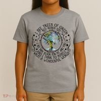 I See Trees Of Green Red Roses Too What A Wonderful World T-Shirt thumb 4