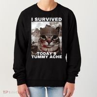 I Survived Todays Tummy Ache Women's Sweatshirt thumb 0