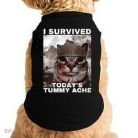I Survived Todays Tummy Ache Doggie Tank thumb 0