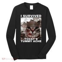 I Survived Todays Tummy Ache Long Sleeve Shirt thumb 0