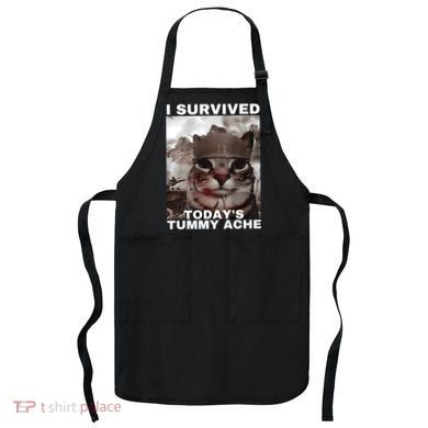 I Survived Todays Tummy Ache Apron