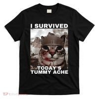 I Survived Todays Tummy Ache T-Shirt thumb 0