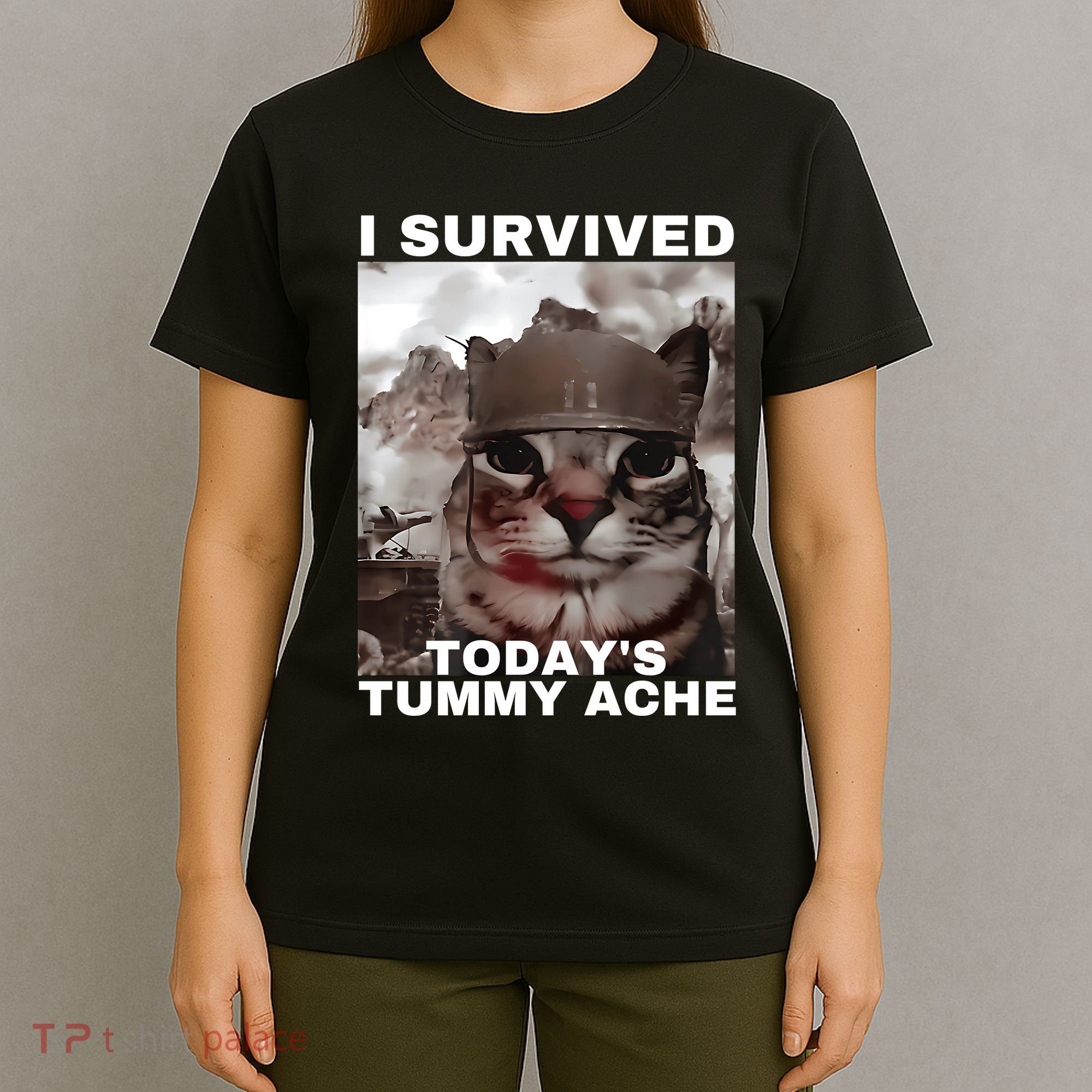 I Survived Todays Tummy Ache T-Shirt
