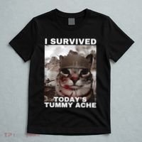 I Survived Todays Tummy Ache T-Shirt thumb 5