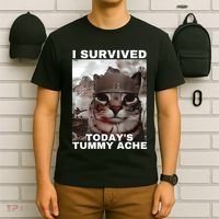 I Survived Todays Tummy Ache T-Shirt thumb 6