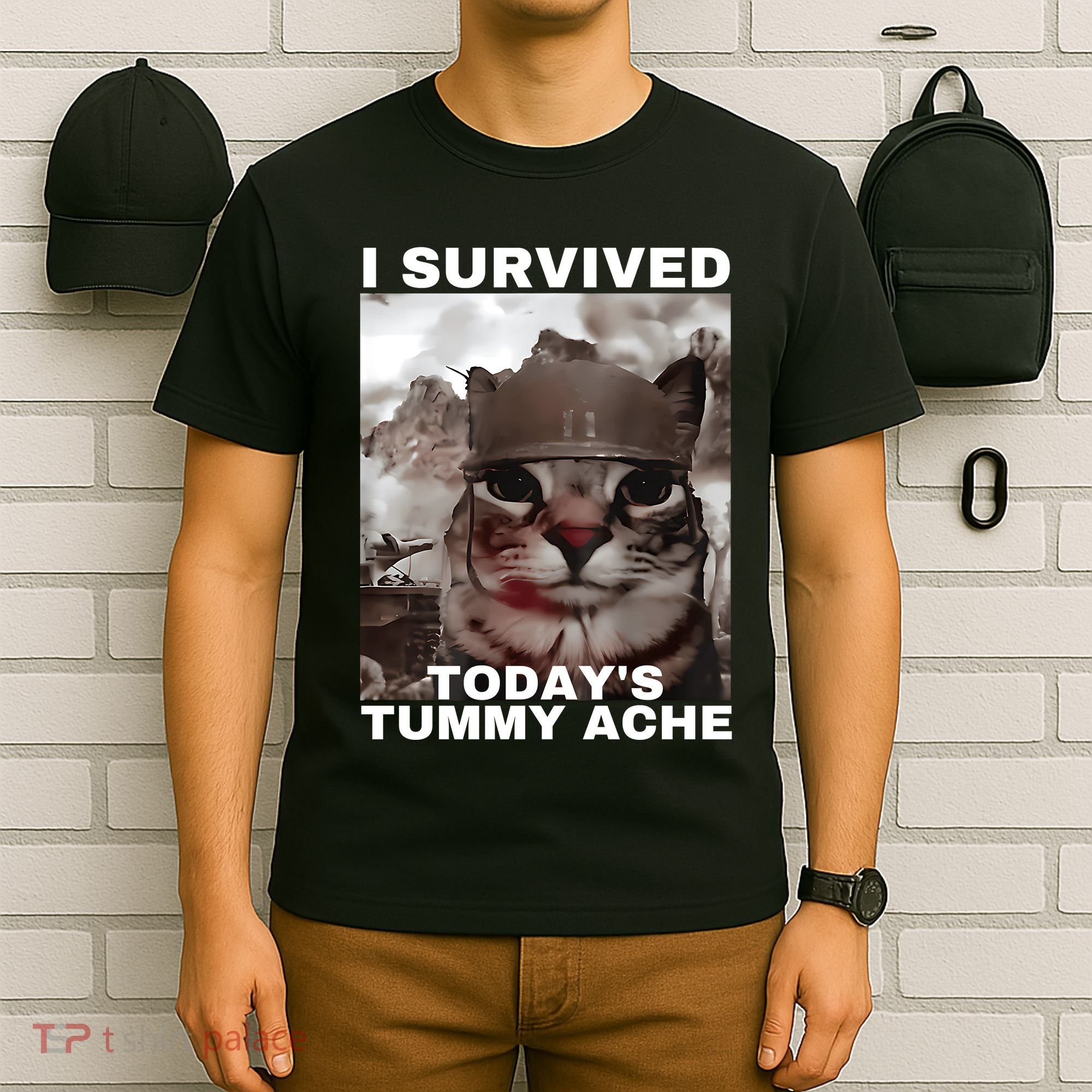 I Survived Todays Tummy Ache T-Shirt