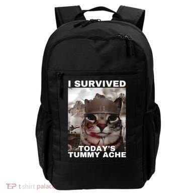 I Survived Todays Tummy Ache Backpack
