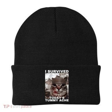 I Survived Todays Tummy Ache Beanie