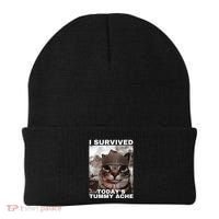 I Survived Todays Tummy Ache Beanie thumb 0
