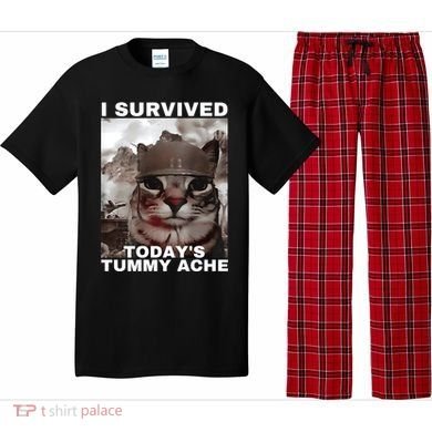 I Survived Todays Tummy Ache Pajama Set