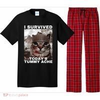 I Survived Todays Tummy Ache Pajama Set thumb 0