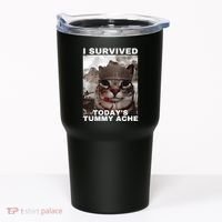 I Survived Todays Tummy Ache Tumbler thumb 0