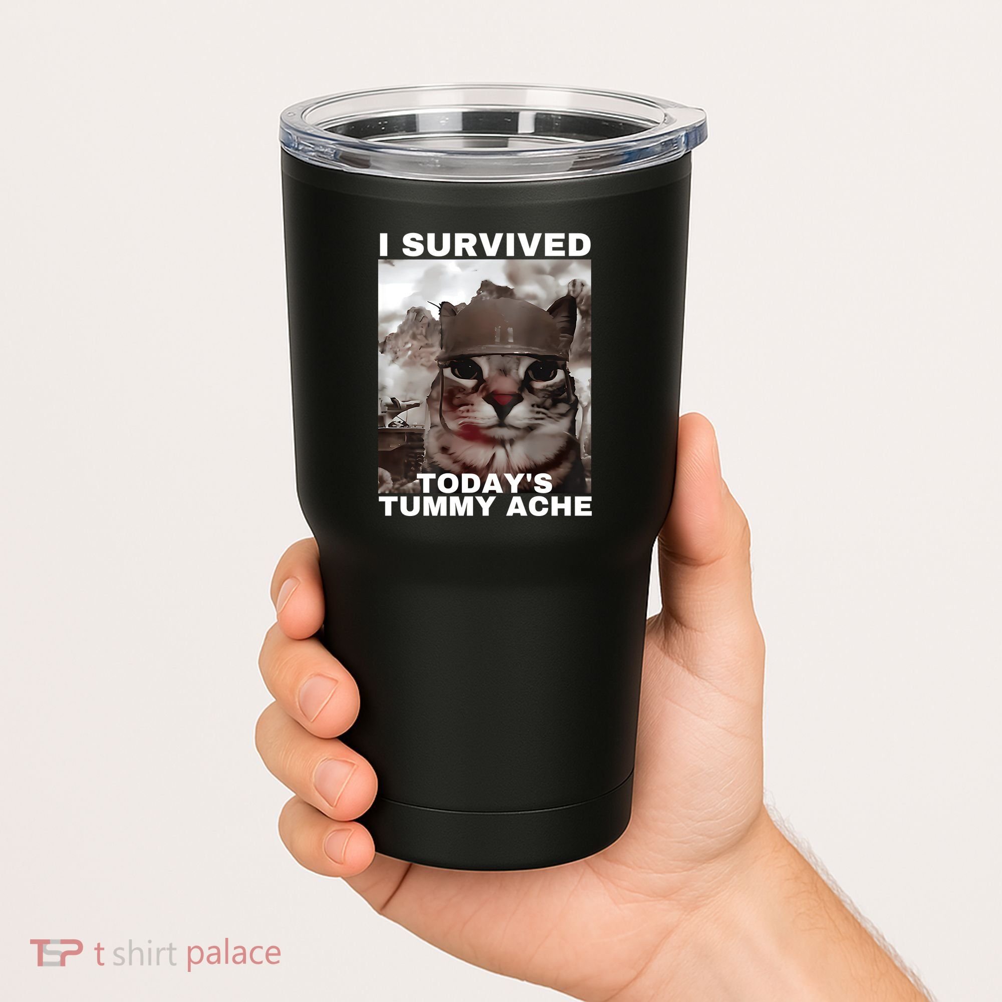 I Survived Todays Tummy Ache Tumbler