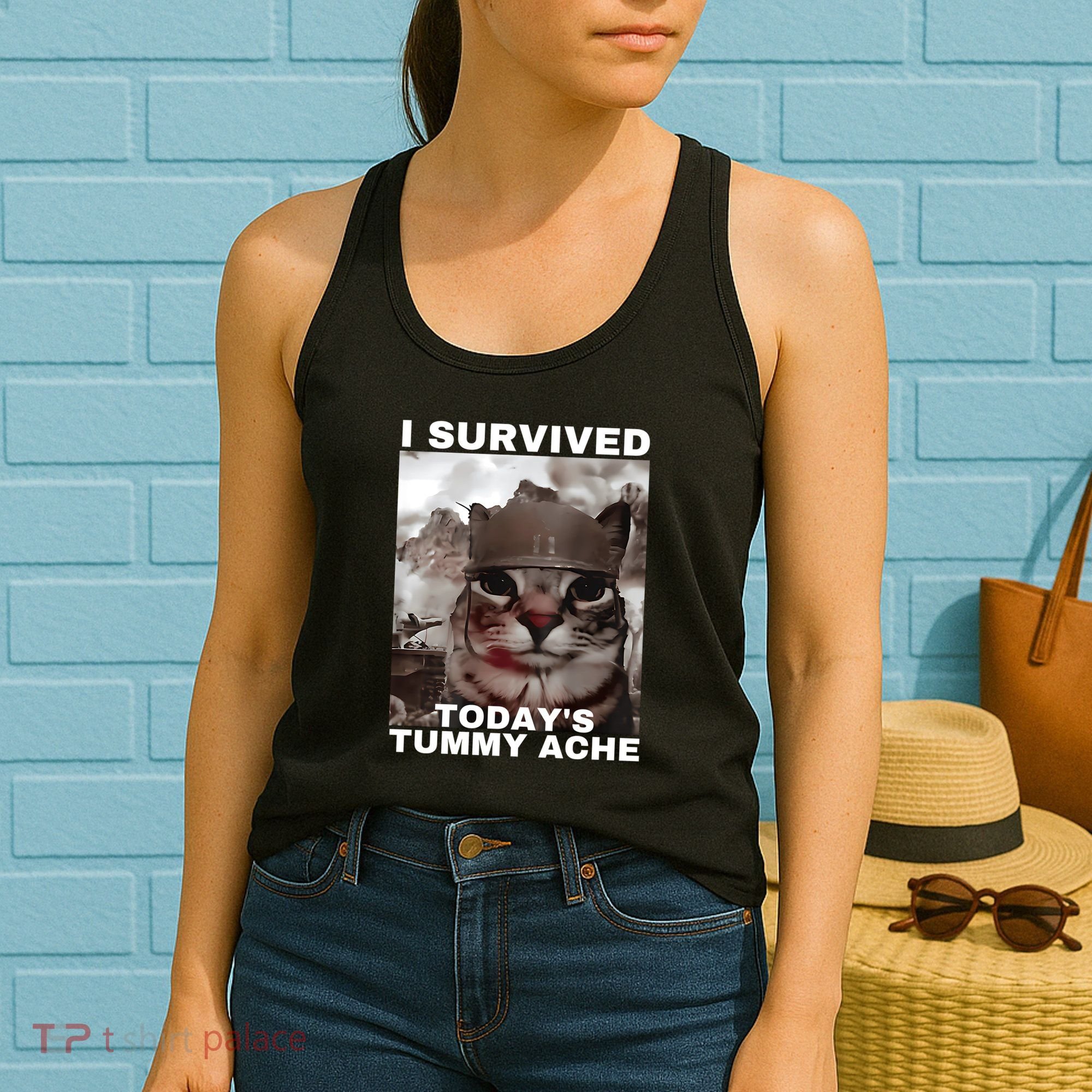 I Survived Todays Tummy Ache Women's Tank Top